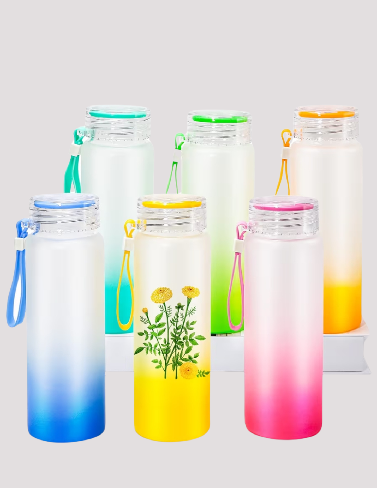 16oz Frosted glass tumbler