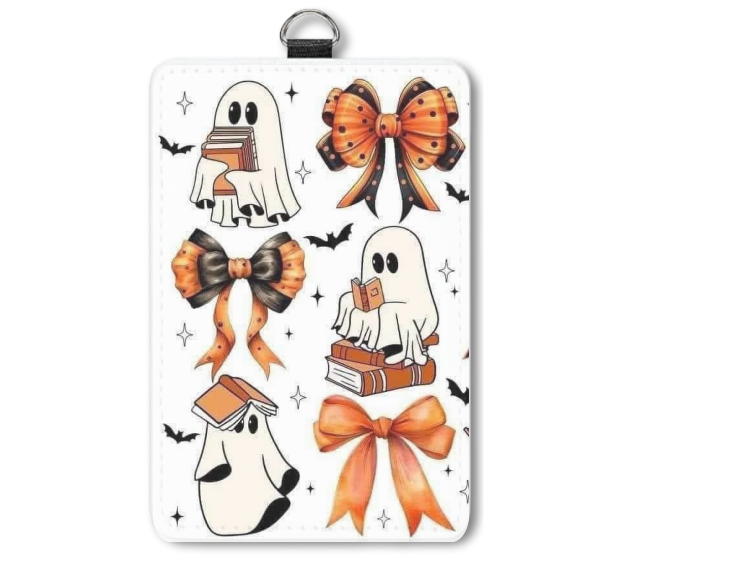 Bows and ghosts badge holder