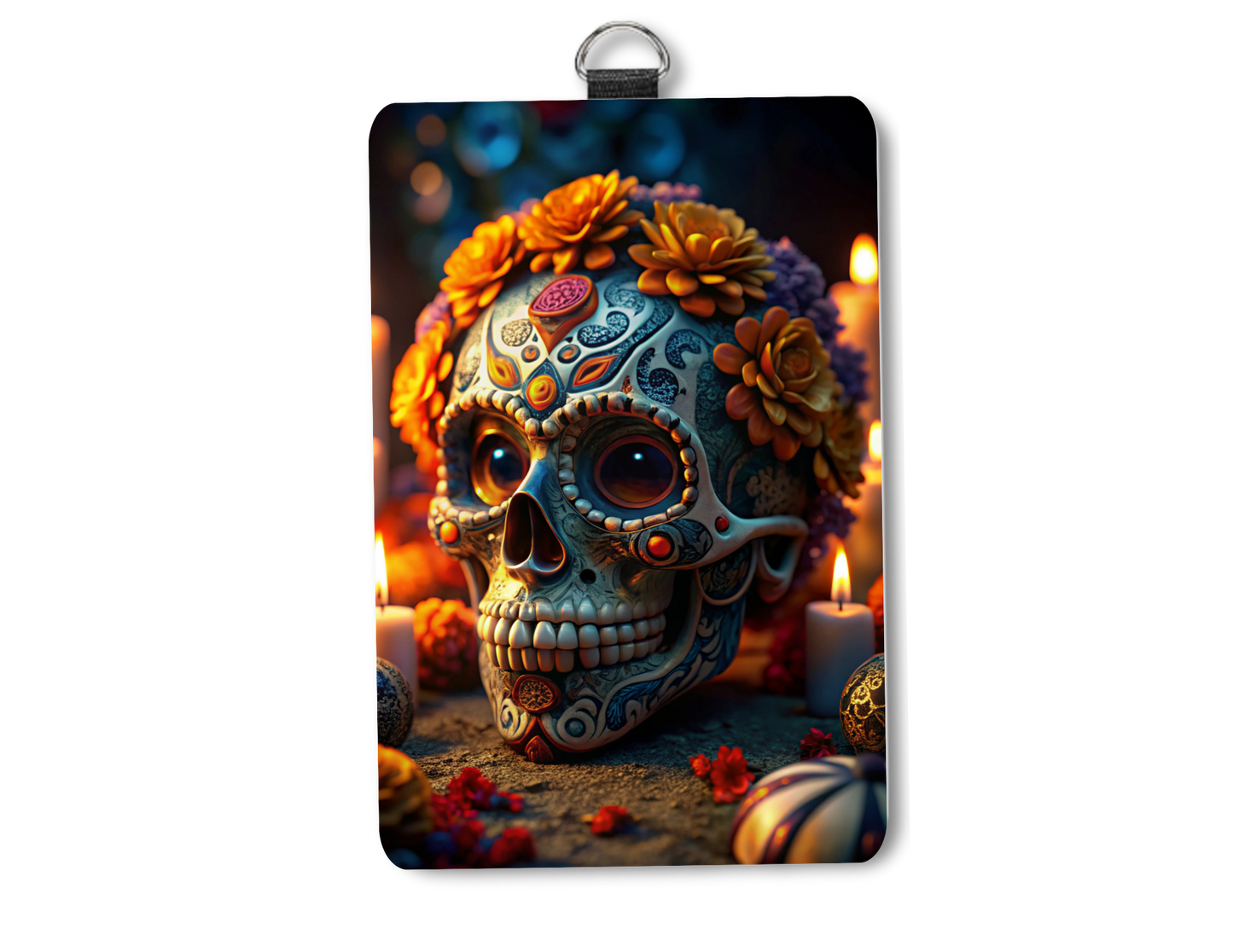 Skull badge holder