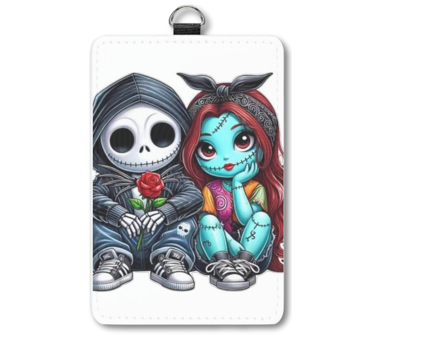 Skeleton badge holder