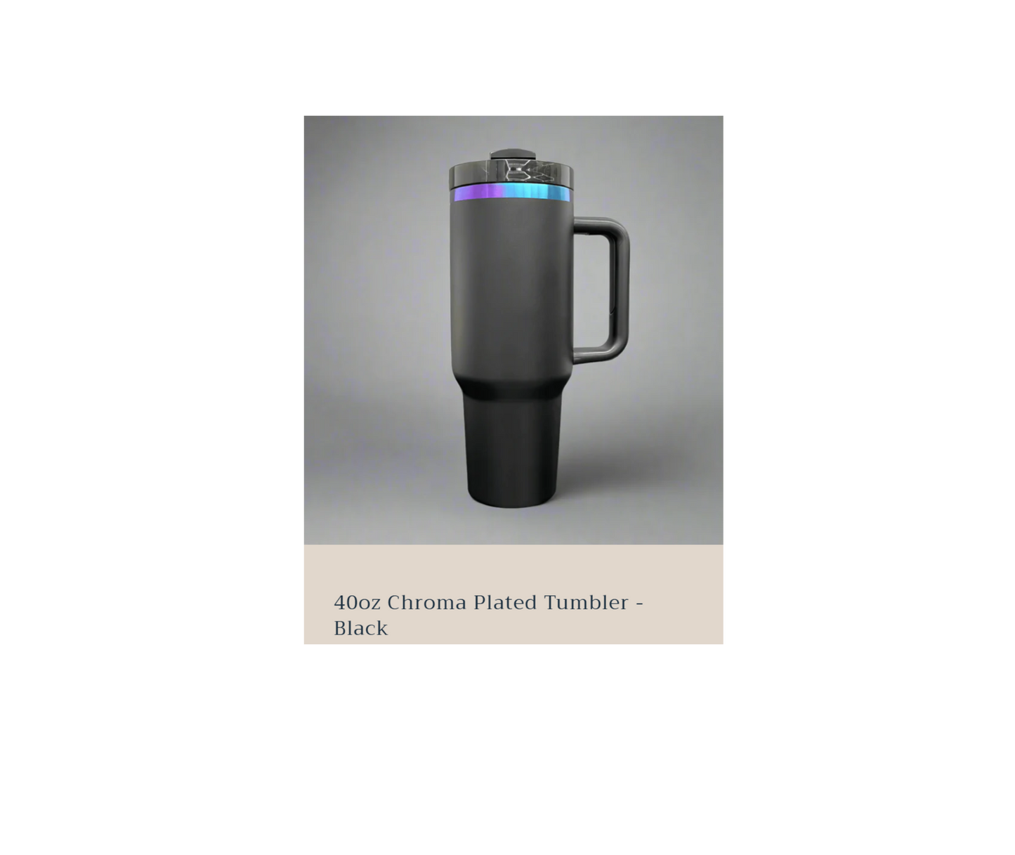 Engraved snowflakes 40 oz stainless steel Tumbler