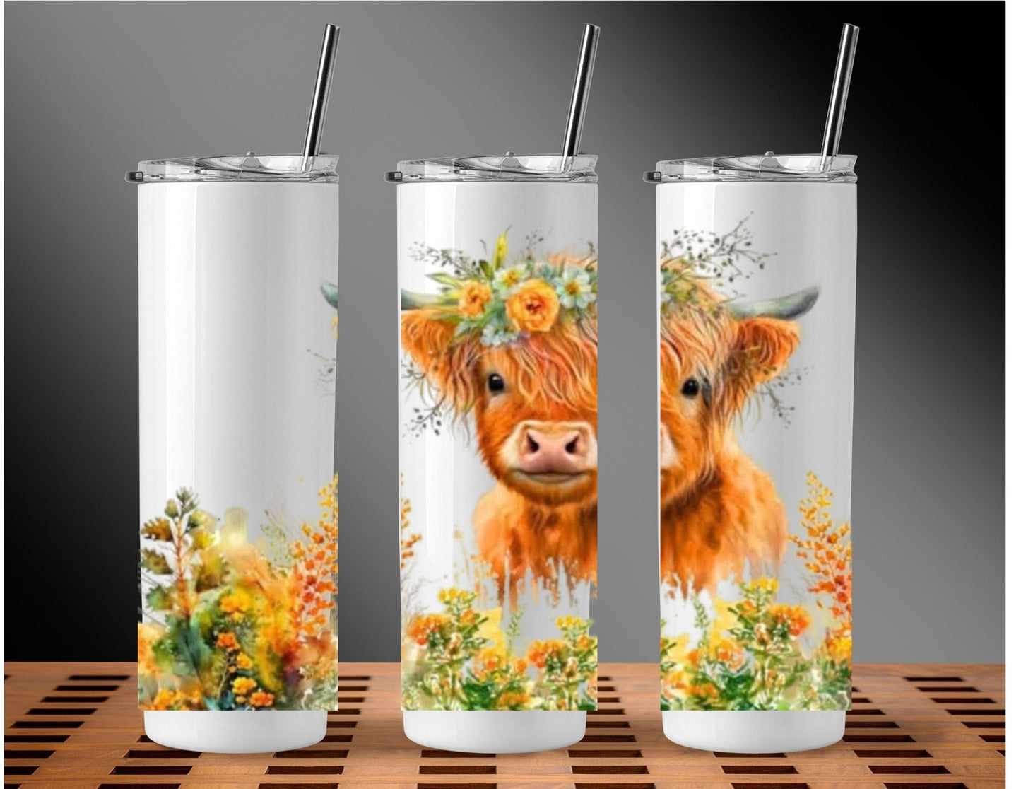 Spring Highland Cow