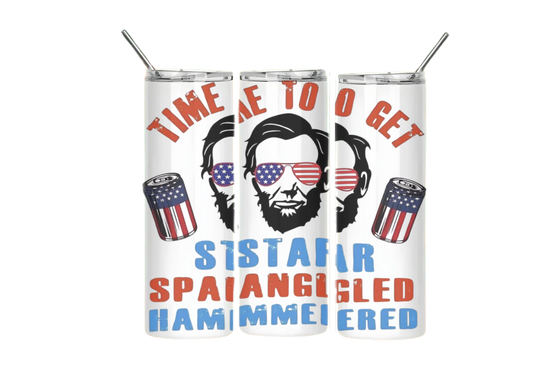 Star spangled hammered cups