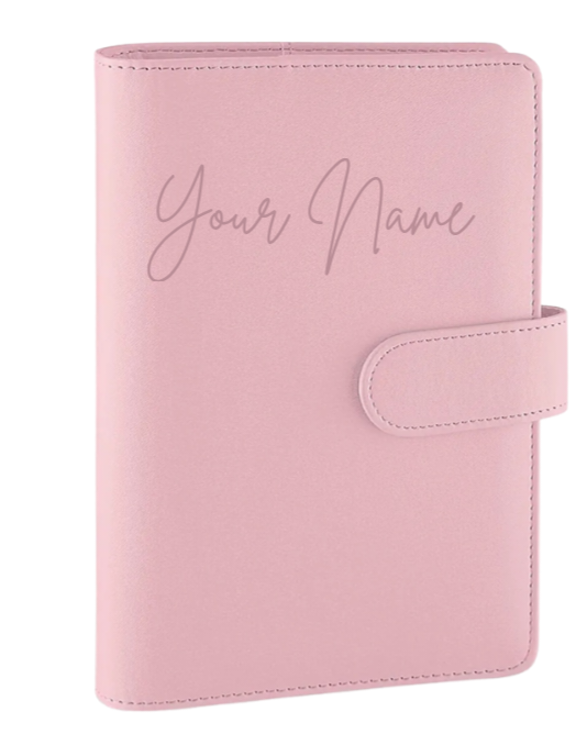 Personalized Laser engraved A6 Binder