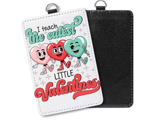 Cutest Valentines | badge holder | PU Leather