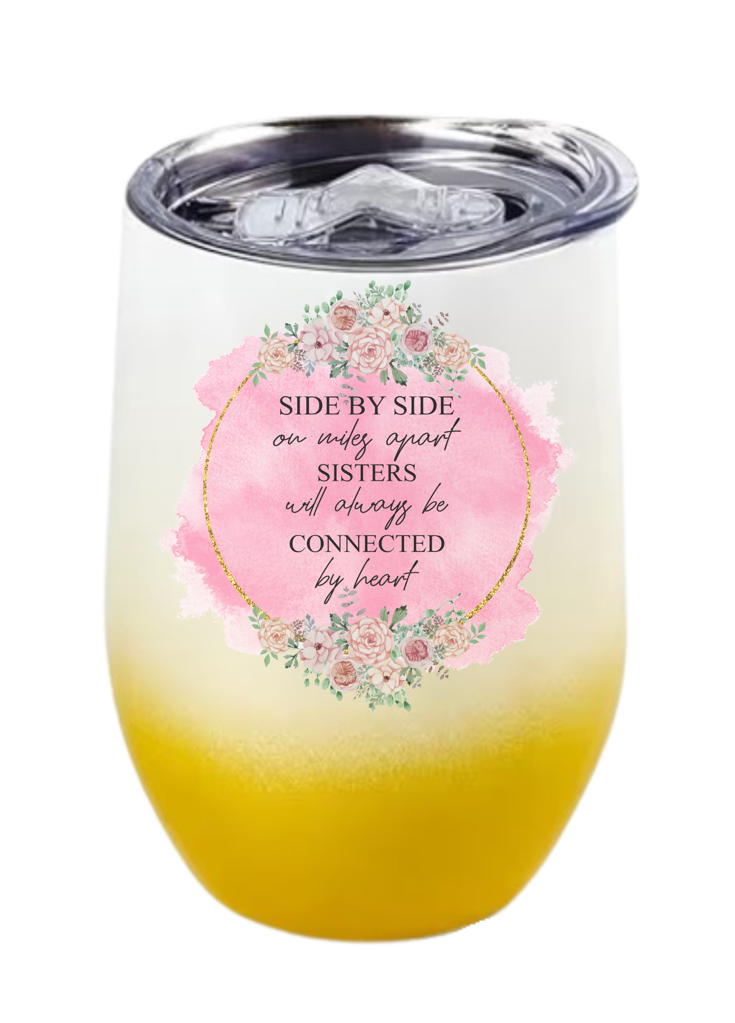 Sister side by side wine tumbler