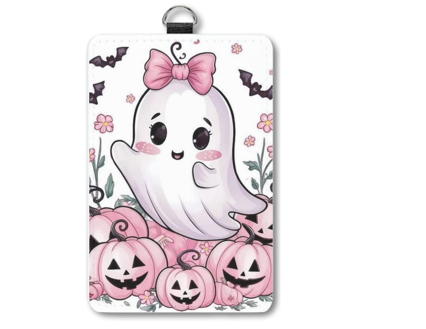 Cute ghost badge holder