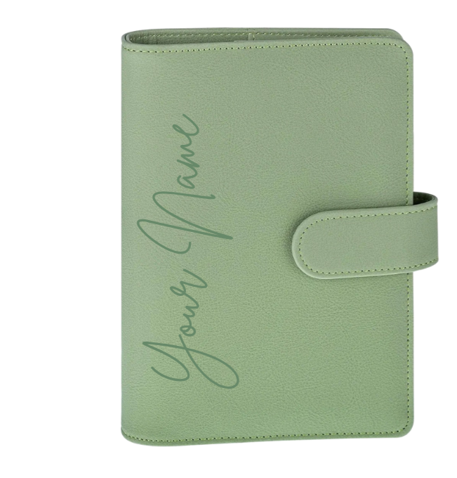 Personalized Laser engraved A6 Binder