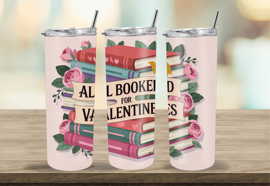 All Booked |20oz tumbler| Glowing the dark| Matte