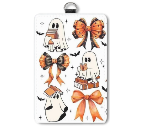 Bows and ghosts badge holder