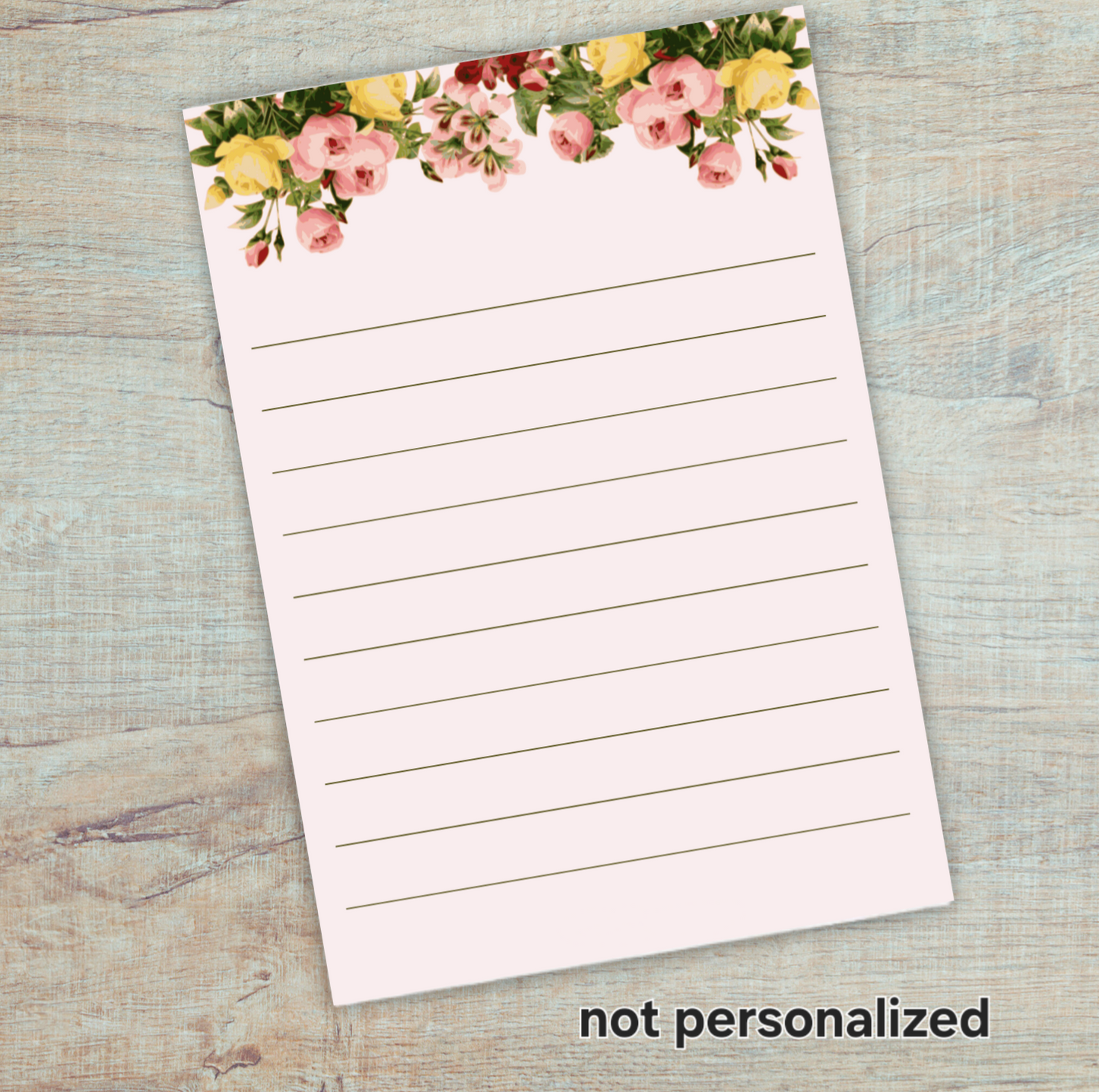 Floral Note pad