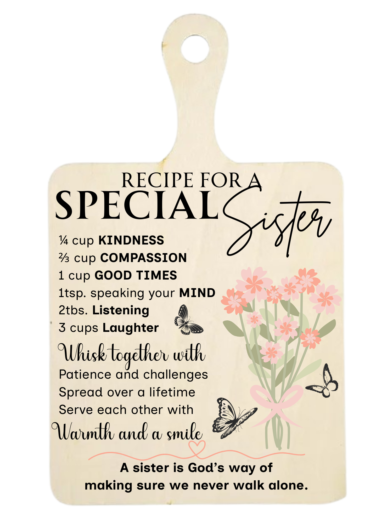 Recipe for a special sister