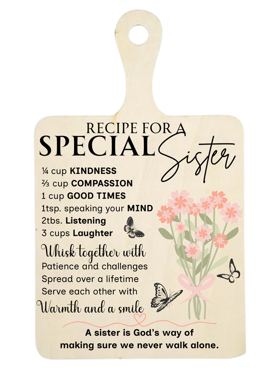 Recipe for a special sister