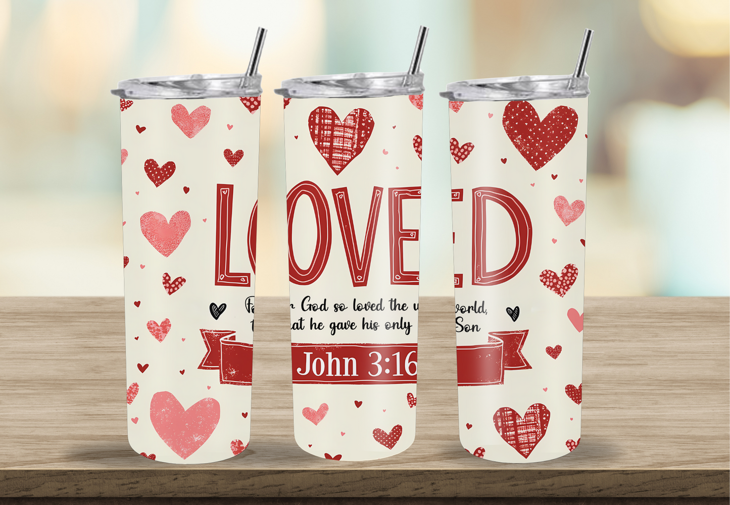 LOVED | 20oz tumbler | Glow in the dark | Matte