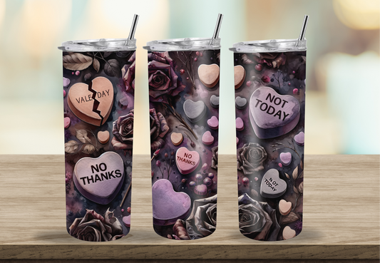 Anti-Valentine|20oz tumbler| Glow in the dark | Matte