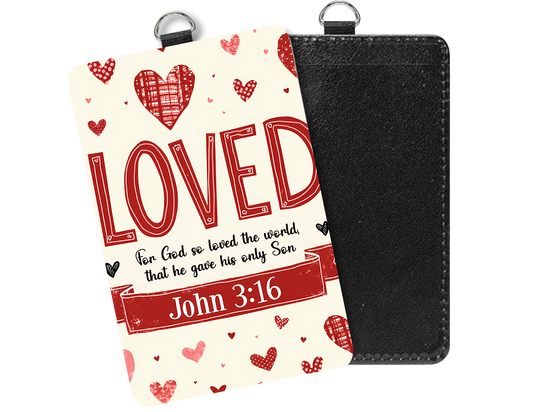 LOVED | Badge holder | PU Leather