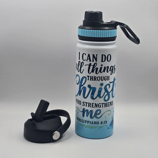 I can do all things sports bottle 20oz