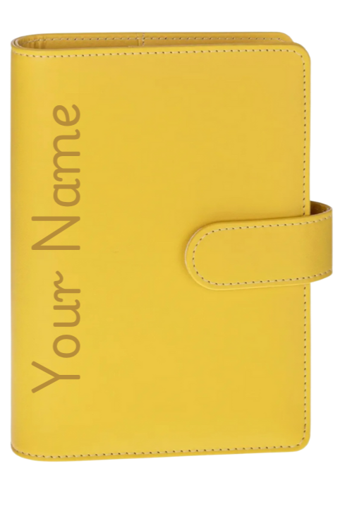 Personalized Laser engraved A6 Binder