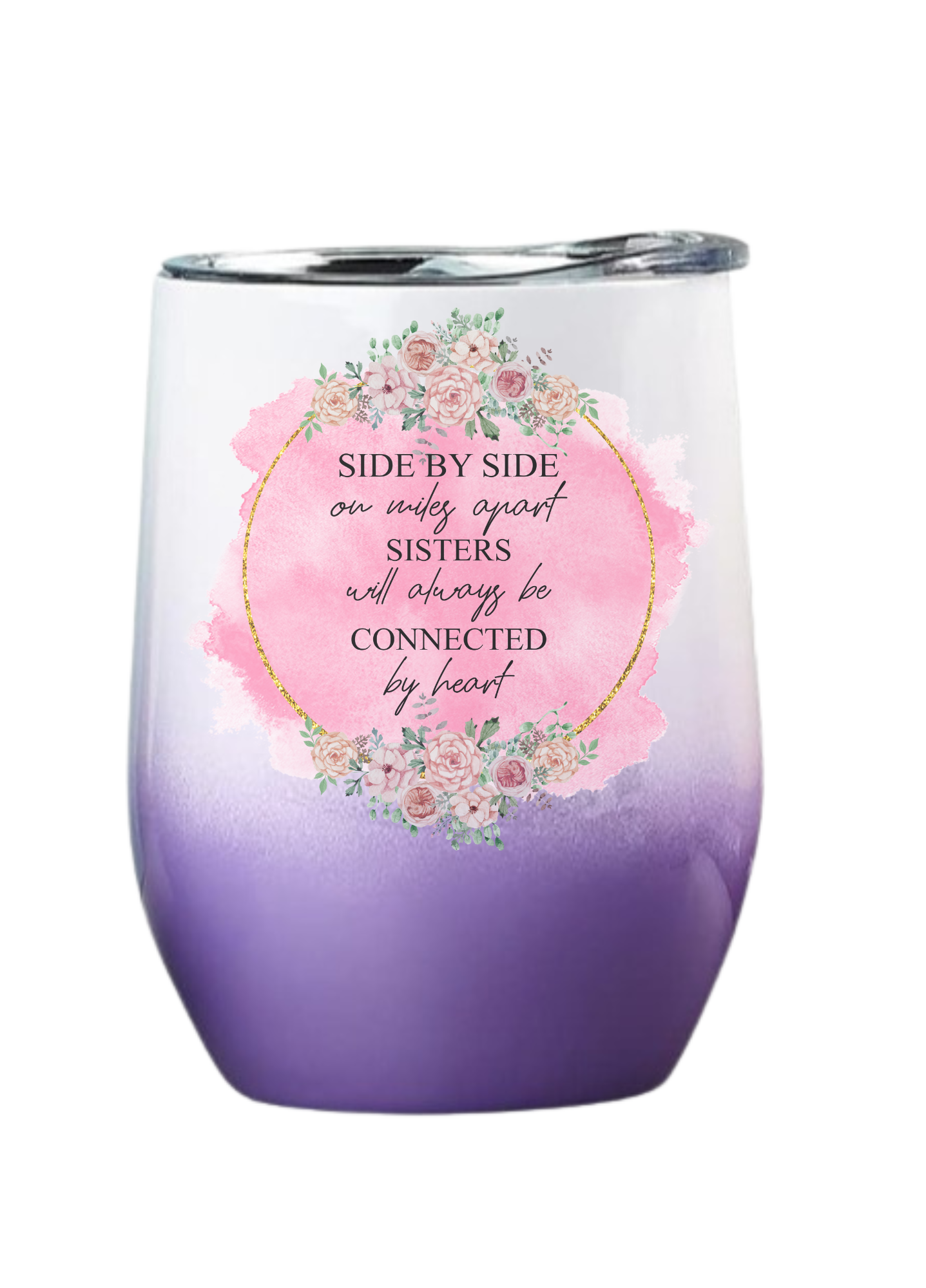 Sister side by side wine tumbler
