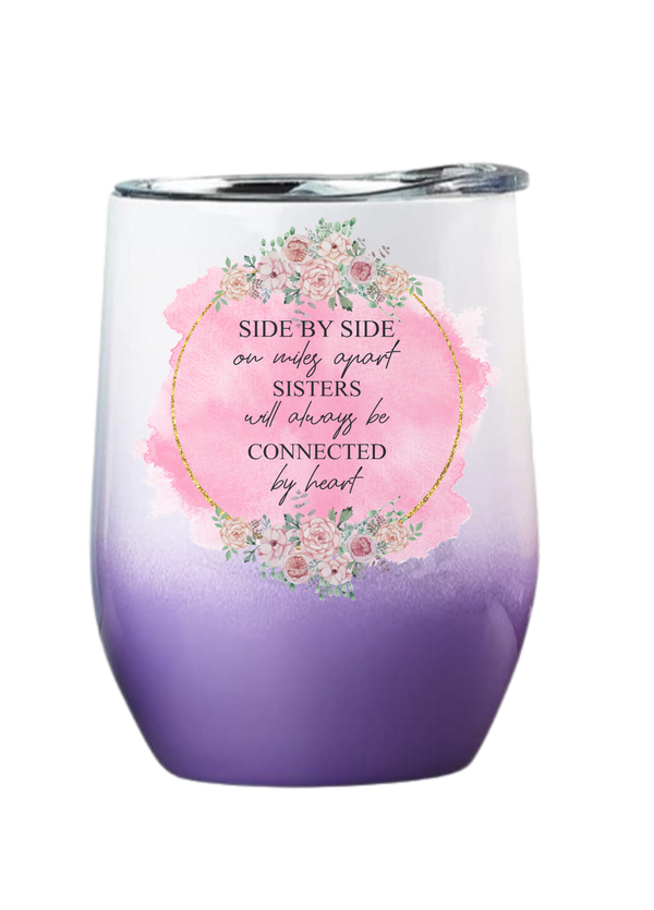Sister side by side wine tumbler
