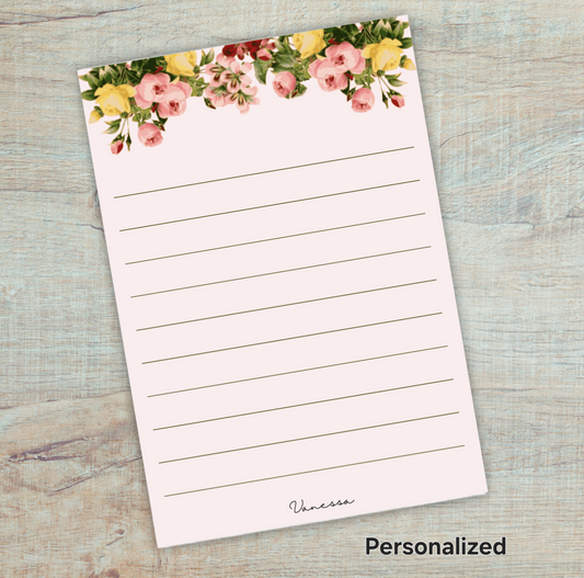 Floral Note pad