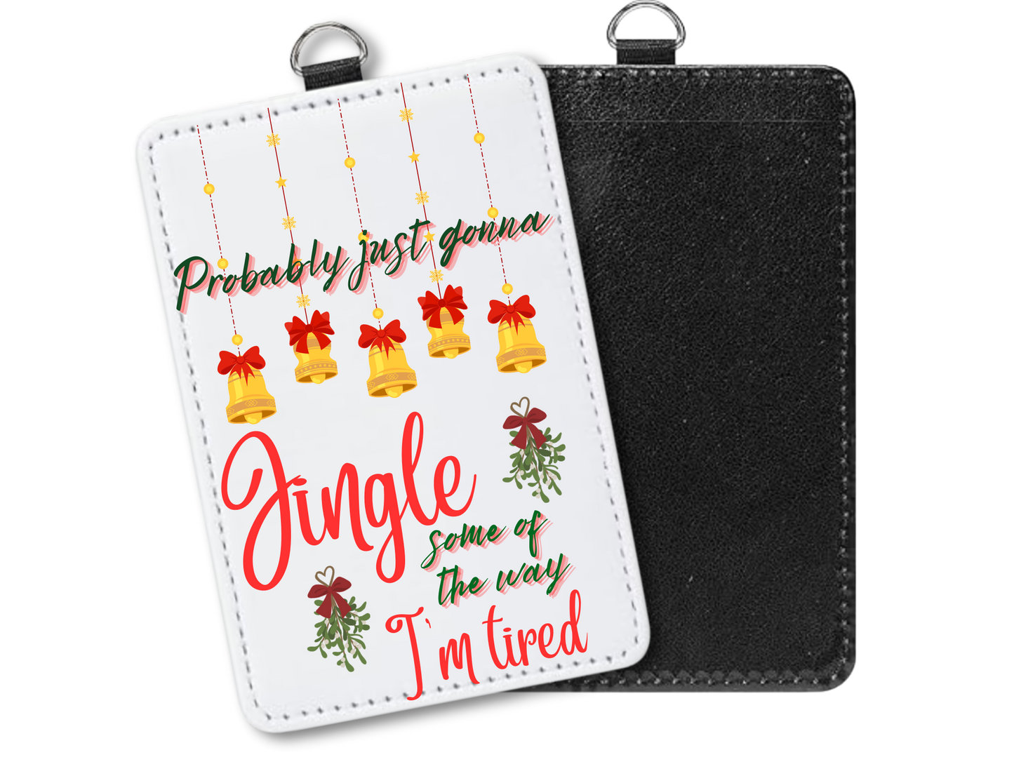 Jingle badge holder