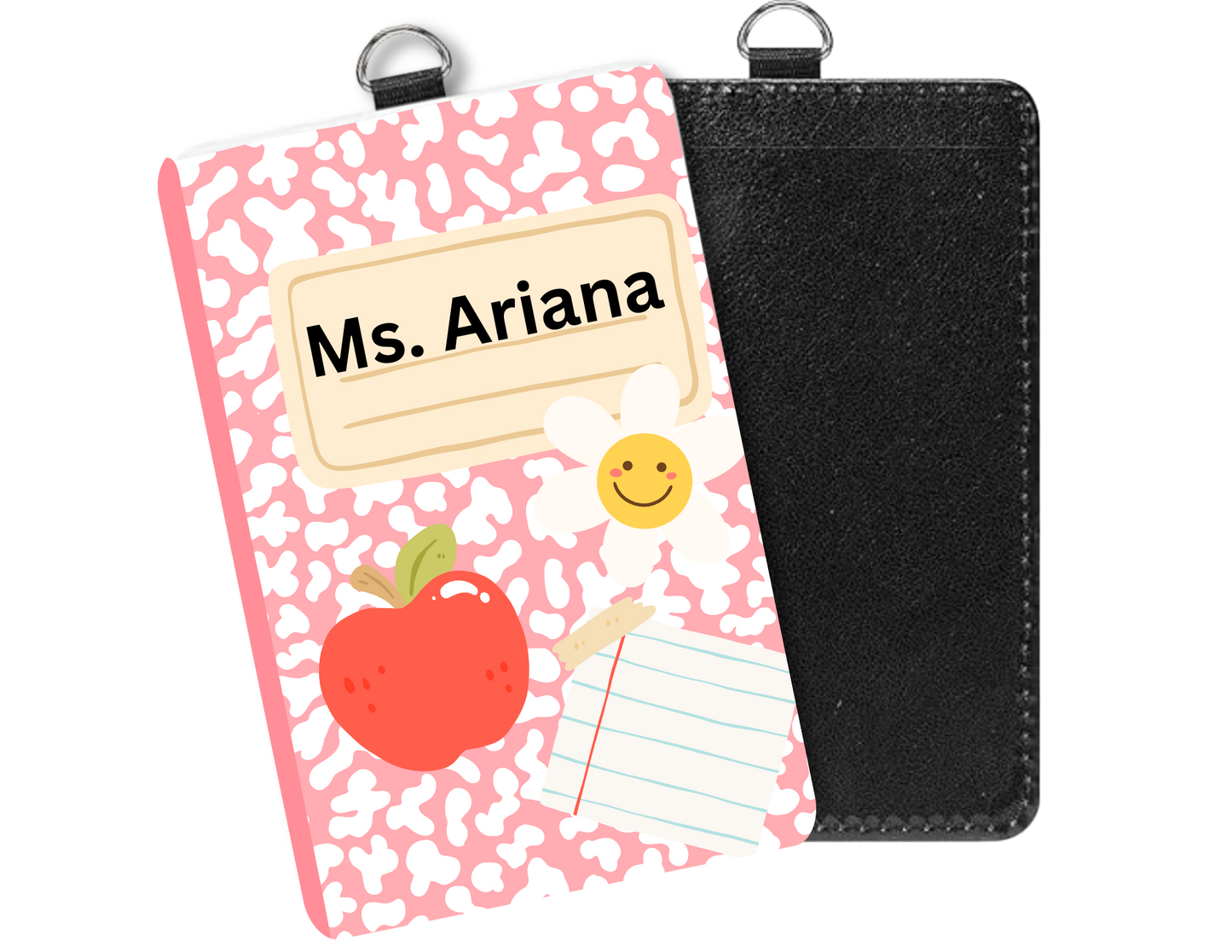 Personalized Comp book Badge Holder