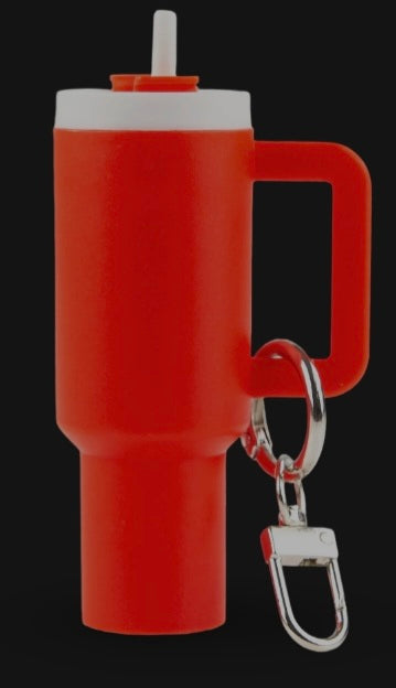 Little green santa keychain