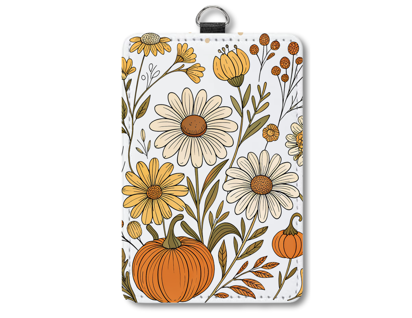 Boho flower badge holder